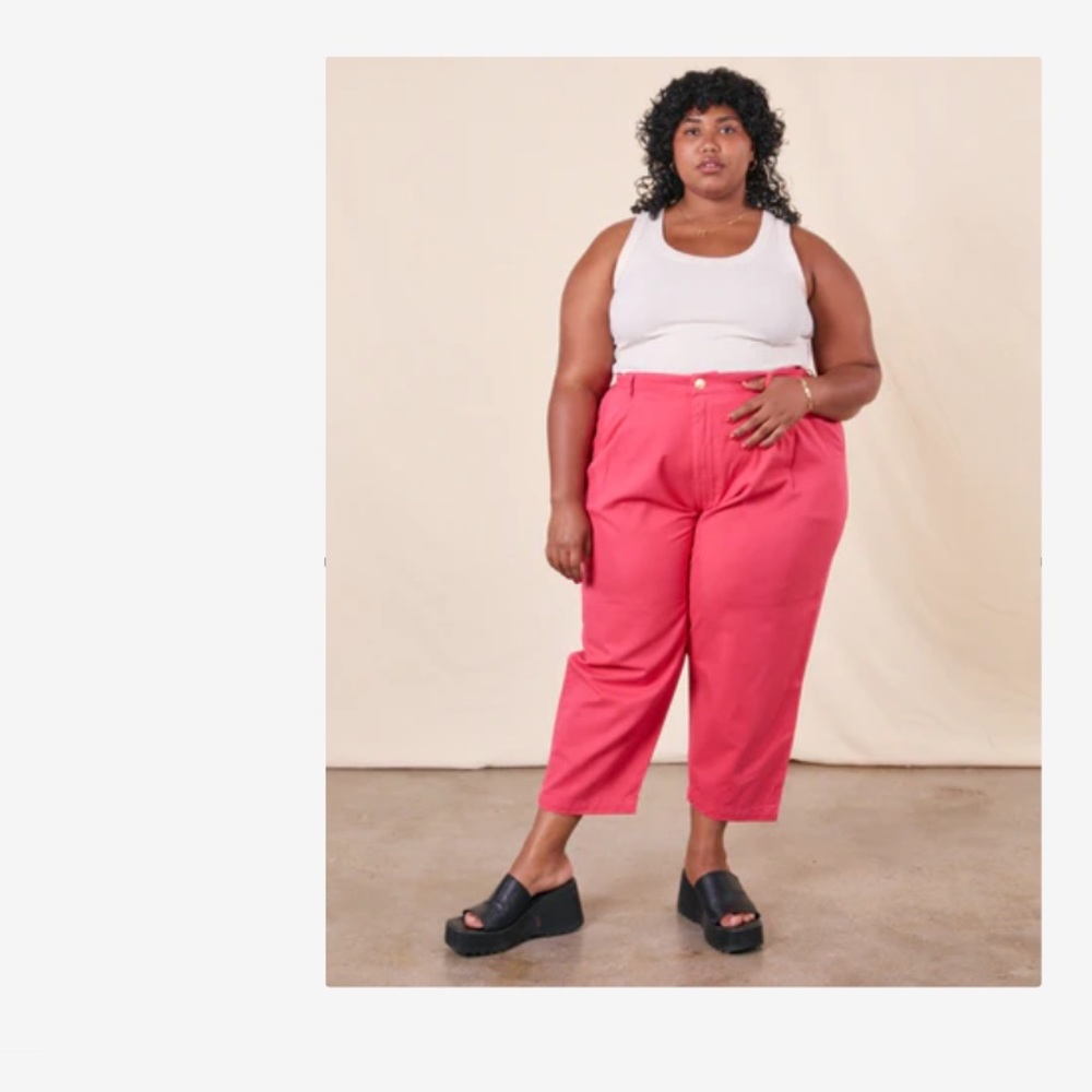 BIG BUD PRESS HOT PINK PETITE TROUSERS 3XL